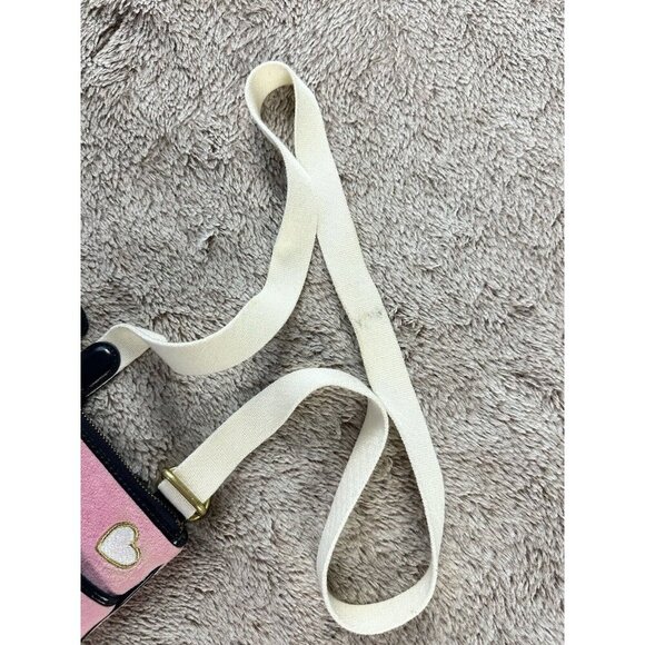 Juicy Couture Vintage Velour Pink Crossbody Bag Mini Y2K Purse - Picture 12 of 16